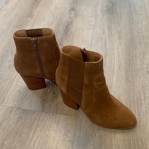 Soludos Emma Bootie. Chestnut Brown Excellent Condition. Cowboy Boots